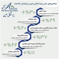 شاخص های مالی «بیمه اتکایی امین» سبز شد