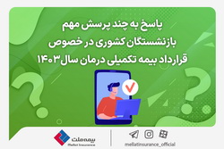 پاسخ به چند پرسش بازنشستگان کشوری در خصوص قرارداد بیمه تکمیلی درمان سال۱۴۰۳