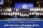 رتبه اول بهره‌وری کل در میان شرکت‌های برتر کشور به «گهرزمین» رسید