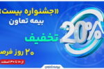 «جشنواره بیست» بیمه تعاون؛  ۲۰ درصد تخفیف، ۲۰ روز فرصت