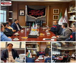 نشست مدیران فولاد اکسین خوزستان و گروه ملی صنعتی فولاد ایران برای توسعه زنجیره فولاد استان