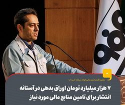 انتشار ۷ هزار میلیارد تومان اوراق بدهی برای تامین منابع مالی مورد نیاز