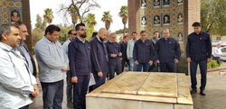 مدیرعامل شرکت فولاد خوزستان یک اصله نخل خرما غرس نمود