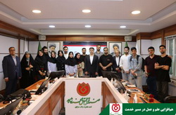 بازدید علمی دانشجویان دانشگاه علامه طباطبایی از صندوق قرض‌الحسنه شاهد