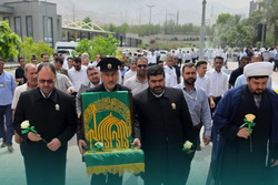 حضور پرچم متبرک حرم امام رضا (ع) در شرکت مبین انرژی خلیج فارس