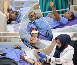 اهدای خون راهی برای پیوند کارکنان مجتمع پتروشیمی شهید تندگویان با جامعه