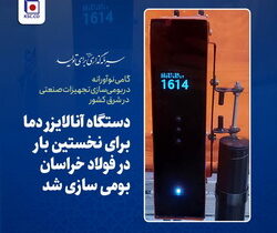 برای نخستین بار؛ دستگاه آنالایزر دما در فولاد خراسان بومی سازی شد