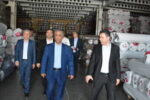 بازدید مدیرعامل بانک صنعت ومعدن از صنعت پیشران نساجی کشور