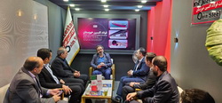 بازدید مدیرعامل هلدینگ صبا انرژی از غرفه فولاد اکسین در نمایشگاه معدن و صنایع معدنی ایران