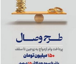 رونمایی بانک توسعه تعاون از طرح تسهیلاتی «وصال» ویژه زوج‌های