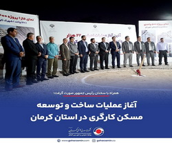 آغاز عملیات ساخت و توسعه مسکن کارگری در استان کرمان