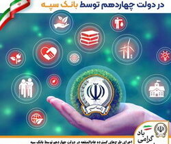 اجرای طرح‌های گسترده عام‌المنفعه در دولت چهاردهم توسط بانک سپه