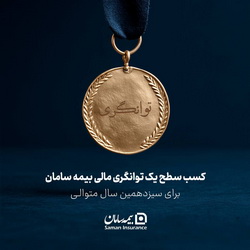 کسب سطح یک توانگری مالی «شرکت بیمه سامان»