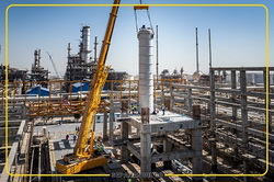 نصب تجهیزات اکستراکتورهای پروژه TDAE در پالایشگاه نفت سپاهان