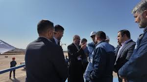 بازدید علیرضا چایچی از پروژه فولاد آلیاژی مرکزی بافق