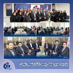 حضور مدیرعامل بیمه دانا در استان زنجان    