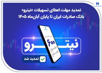 تمدید مهلت اعطای تسهیلات «نیترو» بانک صادرات ایران تا پایان آبان‌ماه   
