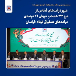 عبور درآمدهای«فخاس» از مرز ۳۲ همت و جهش ۲۱ درصدی درآمدهای عملیاتی