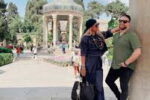 قاب عاشقانه جدید بابک جهانبخش و همسرش + تصویر