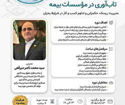 کارگاه آموزشی تخصصی تاب‌آوری در مؤسسات بیمه