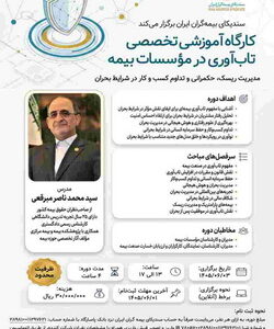 کارگاه آموزشی تخصصی تاب‌آوری در مؤسسات بیمه